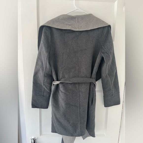 Saks Fifth Avenue Gray Wool Coatigan - Picture 4 of 6